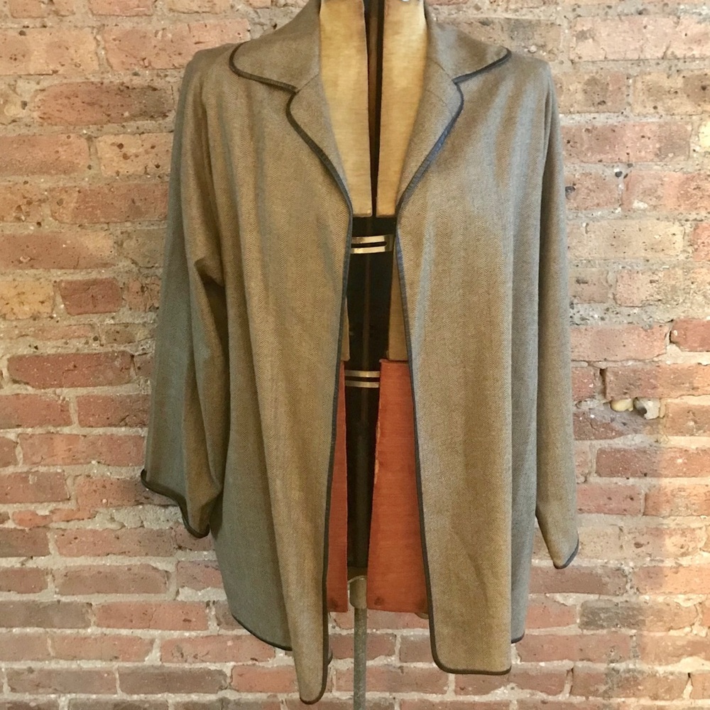 Shamask Open Front % Wool Blazer - image 1